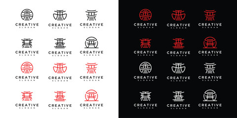 dojo logo vector templete . © sang