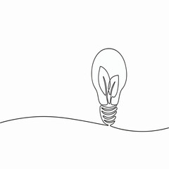 light bulb on white background