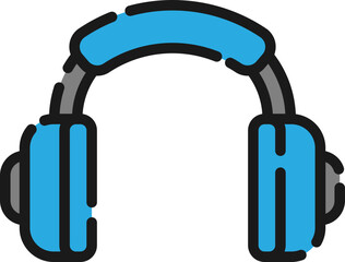 Headphone flat icon