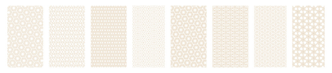 Fototapeta premium Jewish seamless pattern with abstract line David stars in Arabic vintage style vector illustration