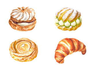 Sweet bakery collection. generative ai