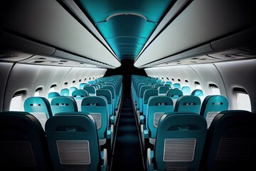 plane interior, ai generative