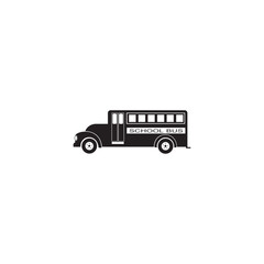 school bus icon symbol sign vector