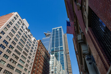 Fototapeta na wymiar Skyscrapers in Manhattan, New York.