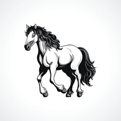 Naklejka na ściany i meble Horse Logo Design Horse Logo Vector 