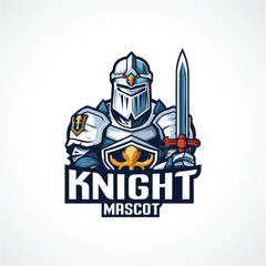 Knight Mascot Logo Design Knight Logo Vector