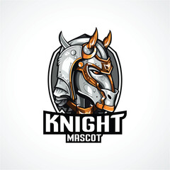 Knight Mascot Logo Design Knight Logo Vector