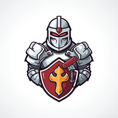 Knight Mascot Logo Design Knight Logo Vector