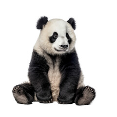 Fototapeta premium panda on transparent background