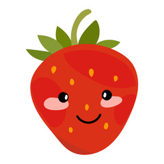 juicy strawberries with eyes