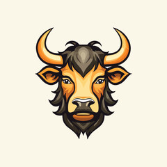 Bull Logo Design Bull Vector