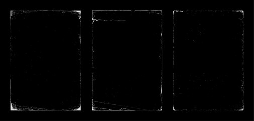 Naklejka premium Realistic texture overlay, old paper with the effect of worn edges. Texture stamps, grunge, grainy, vintage, worn, dust effect. Stamps distress grain. Poster old paper Overlay for back drop. Vector 