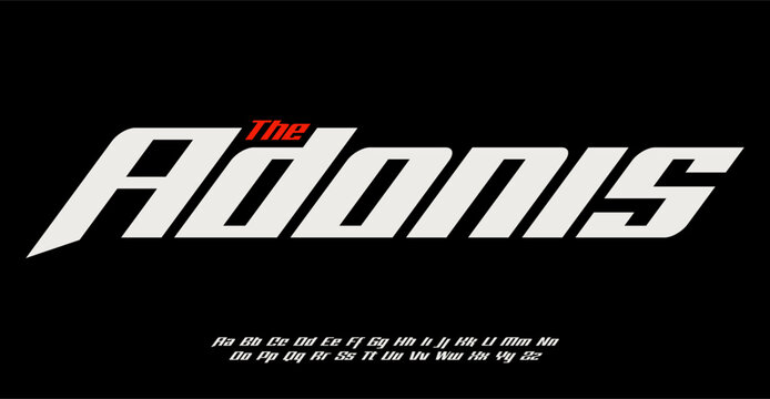 Dynamic sport font, modern typographic design. Speed Italic letters for fast-paced racing action logos and headline. Vector contemporary typography