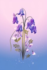 minimalistic lilac bells 