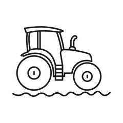 tractor, cultivator, farmer, tractor icon