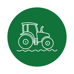 tractor, cultivator, farmer, tractor icon