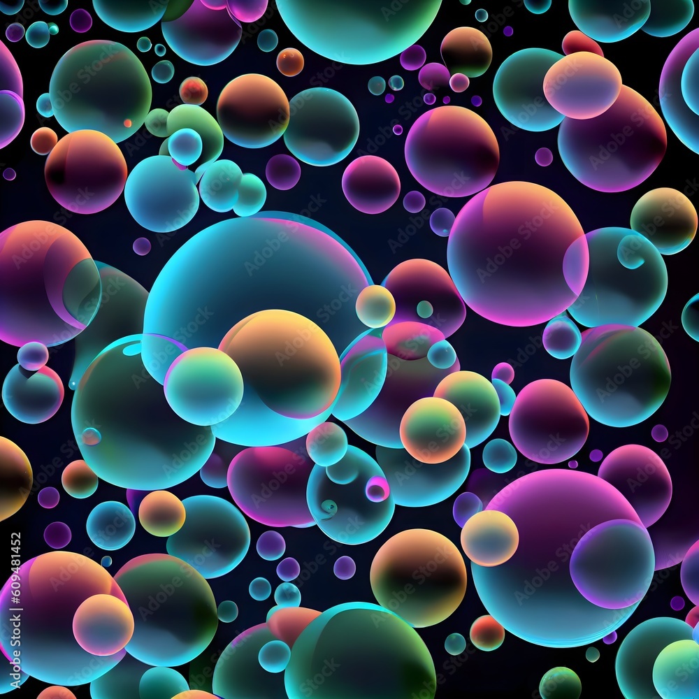 Canvas Prints abstract цветной background with circles