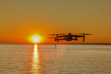 Drone at Sunset