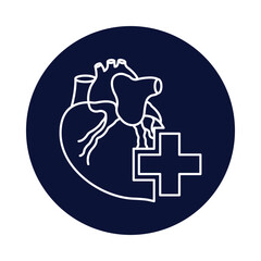 heart, heartbeat, human heart, heart treatment, cardiology icon