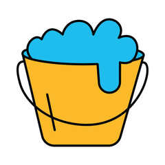 cleaning, house cleaning, bucket, water, house cleaning icon
