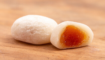 Mochi Soft White Rice Dumplings with Lychee Filling