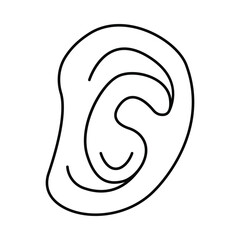 ear, human body parts, human organ ear icon
