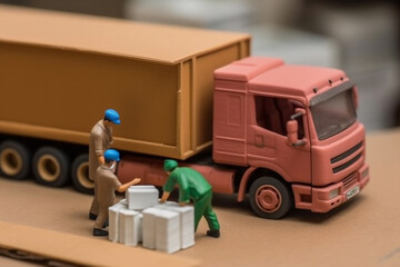 A logistics company making deliveries
