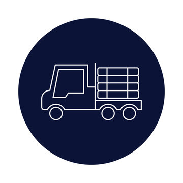 car, delivery van, wood, lumber delivery icon
