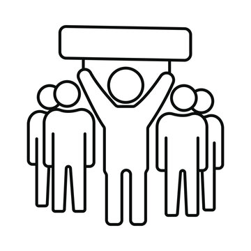 man, politician, vote, poster, politician icon