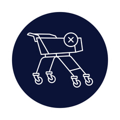 cart, remove cart, cross, shopping cart icon