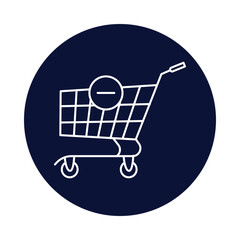 cart, remove cart, cross, shopping cart icon