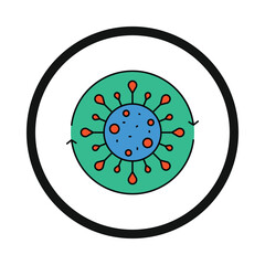 virus, covid, germs, virus icon