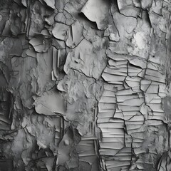 grey peeling off paint from the wall
