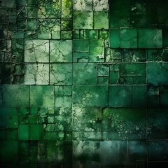 green peeling off tiles textured surface
