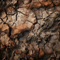 dry crumbling wood / earth