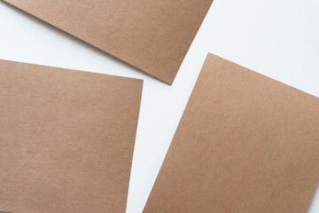 three plain brown paper card background with minimalist aesthetic