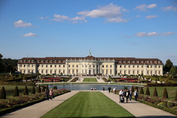 Ludwigsburg Residential Palace front view from the garden side