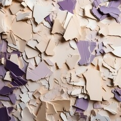 blank beige white purple paper pieces background - small pieces / messy