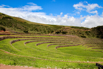 Agricultural terraces of Moray, Cusco Peru