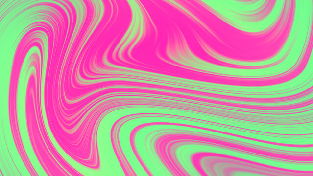 Creative fluid toxic pink light teal wallpaper illustration. Abstract acid colored background liquid gradient 8K image. 