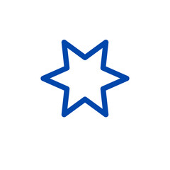 star isolated on white