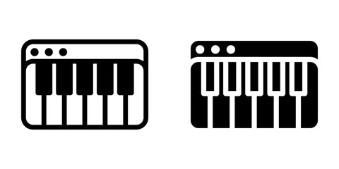 Piano icon. sign for mobile concept and web design. vector illustration