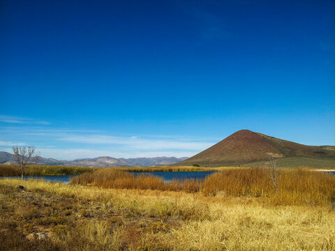 Upper Sand Cove Reservoir near Veyo volcano in Utah