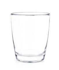 Empty glass isolated on white background.