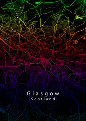 Glasgow Scotland City Map