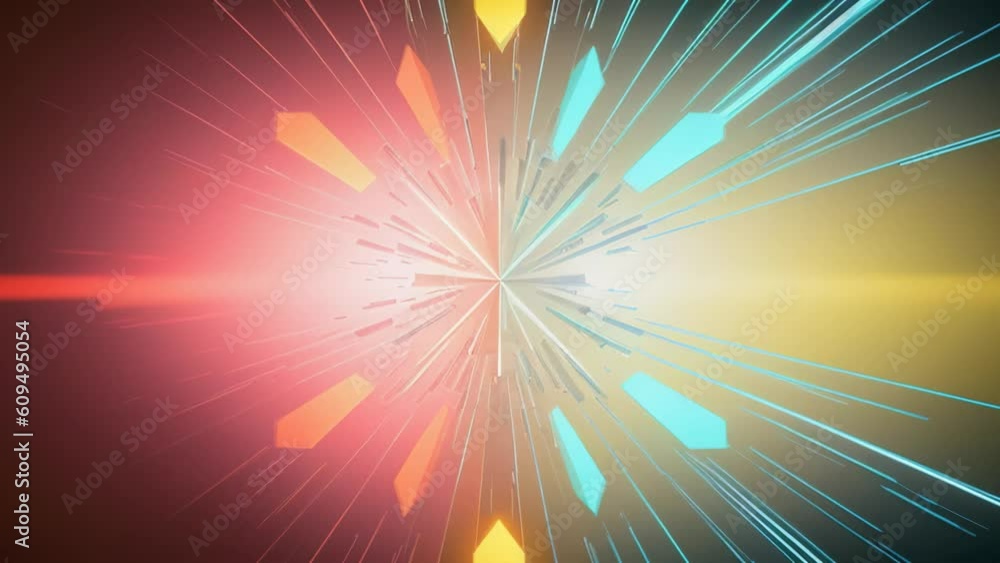 Aufkleber Cosmic Rays Texture Background. Generative ai