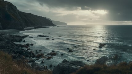 Obraz premium sunset on the beach