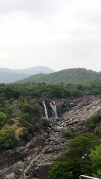 Barachukki Waterfalls in Summer Vertical