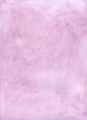 Hand-drown background watercolor texture with purple violet color. Abstract paper for design