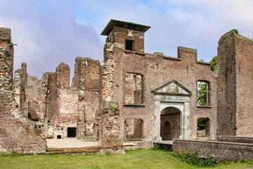 Bergen, The Netherlands - 3 june 2023 - Bleijenbeek Castle (Dutch: Kasteel Bleijenbeek) is situated in the small hamlet of Bleijenbeek in the Dutch province of Limburg